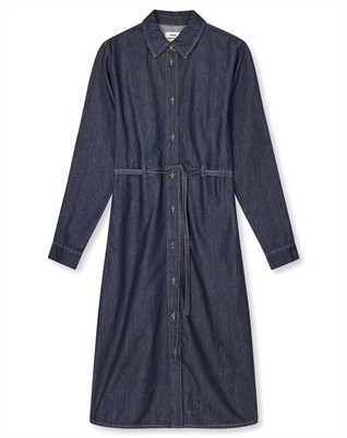 Cosy Denim Svanli Kjole - Dark Indigo 